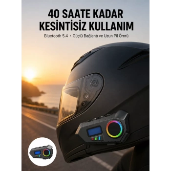 Nevamel® Bluetooth 5.4 Kablosuz Hoparlör IP65 Su Geçirmez ve 40 Saat Uzun Pil Ömürlü