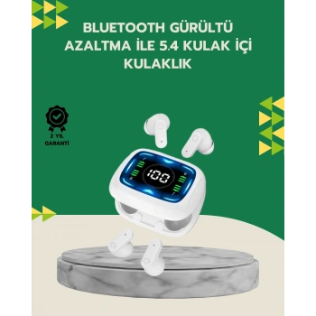 Nevamel® Bluetooth 5.4 Kablosuz Kulaklık Gürültü Engellemeli Uzun Pil Ömürlü