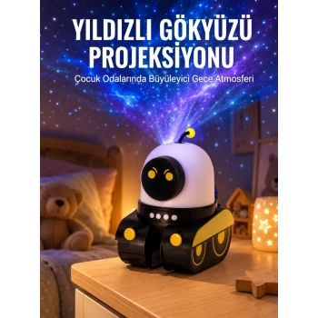 Nevamel® Bluetooth Bağlantılı Yüksek Çözünürlüklü Galaksi Projektör Yeni Nesil