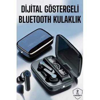 Nevamel® Bluetooth Kulaklık Dijital Göstergeli Kablosuz Uzun Pil Ömrü