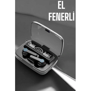 Nevamel® Bluetooth Kulaklık Powerbankli Dijital Göstergeli Dokunmatik Kontrol