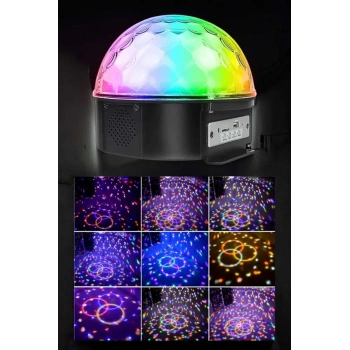 Nevamel Bluetooth ve Uzaktan Kumandalı Çok Renkli Masaüstü Disko Topu