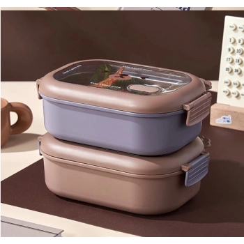 Nevamel Bölmeli Paslanmaz Çelik Yemek Kutusu