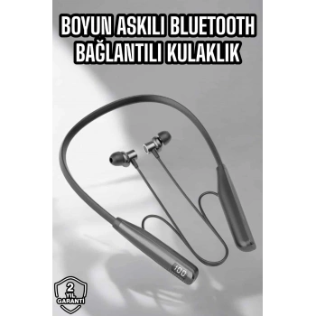 Nevamel Boyun Bantlı Bluetooth Kulaklık Yüksek Ses Kaliteli 100 Saat Kulaklık