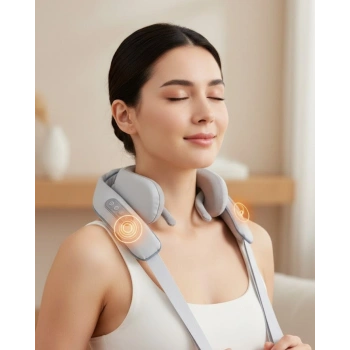 Nevamel® Boyun Masaj Aleti Biyonik Yoğurma Teknolojili 1800mAh Şarjlı