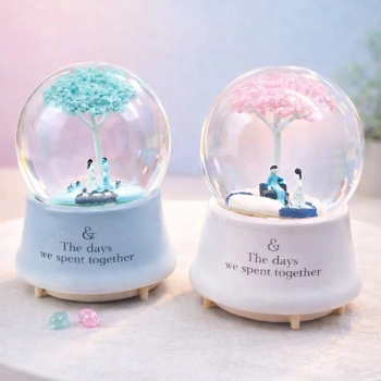 Nevamel® Büyük Boy Müzikli Romantik Çiftler Temalı Kar Küresi