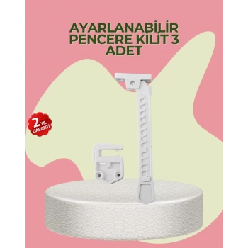 Nevamel® Cam Pencere Açılma Kontrol Kilidi Kolay Montaj 3’lü