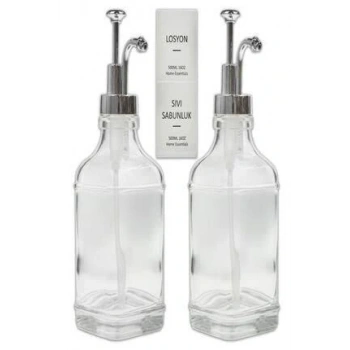 Nevamel Cam Sıvı Sabunluk Losyonluk Krom