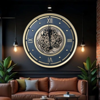 Nevamel Çarklı Duvar Saati 60 cm