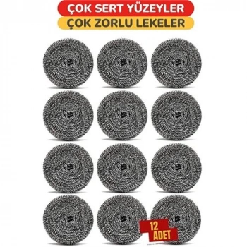 Nevamel® Çelik Bulaşık Ovalama Teli 12 Adet