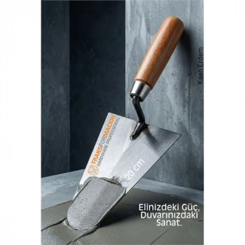 Nevamel® Çelik Sıvacı Malası 20 cm - Ultra Dayanıklı Ergonomik Saplı Premium Mala