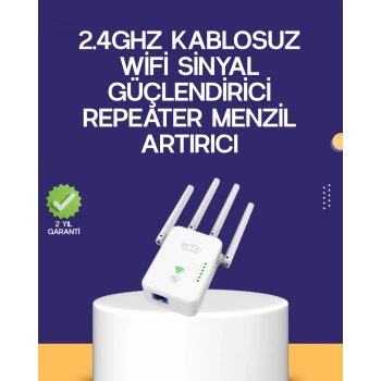 Nevamel Çift Bantlı Otomatik Kurulum WiFi Repeater Menzil Genişletici