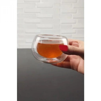 Nevamel Çift Cidarlı Cam Reçellik 6 Adet