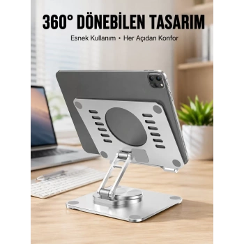 Nevamel® Çift Eksenli Ayarlanabilir Tablet Destek Standı Yeni Nesil