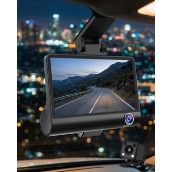 Nevamel® Çift Kameralı Araç İçi Kamera Full HD 1080P Gece Görüş ve Park Modlu