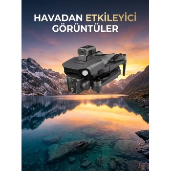 Nevamel® Çift Kameralı GPS Drone Geniş Açılı Havadan Görüntüleme Sistemi