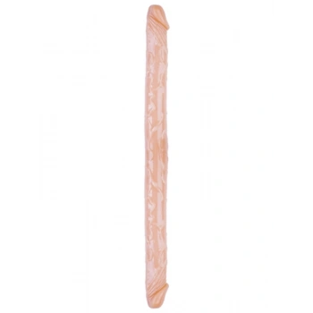 Nevamel® Çift Taraflı Esnek Dildo 34 Cm – Gerçekçi Dokulu Ten Renk