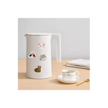 Nevamel  Çılgın Kediler Macbook Notebook Tablet Telefon Ajanda Laptop Defter Sticker Seti