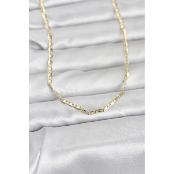 Nevamel® CM 14K Gold Renk Gemici Zincir Model 60 cm Kadın Kolye 5886