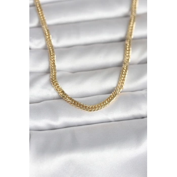 Nevamel® CM 14K Gold Renk Zincir Model 45 cm Kadın Kolye 5886