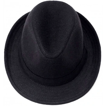 Nevamel Çocuk Boy Siyah Kumaş Fötr Şapka Gösteri Şapkası Michael Jackson Şapkası 54 No