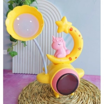 Nevamel Çocuk Odası Ay ve Unicorn Desenli Gece Lambası