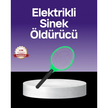 Nevamel® Çocuk ve Evcil Hayvan Dostu Elektrikli Sinek Raketi | Güvenli Kullanım