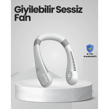 Nevamel® Çocuk ve Yetişkinler İçin Güvenli Şarjlı Boyun Fanı