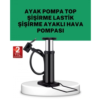 Nevamel® Çok Amaçlı Ayak Pompası Dayanıklı Pratik Hava Pompası