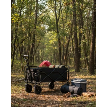 Nevamel® Çok Amaçlı Katlanabilir Kamp Arabası Bahçe Alışveriş Taşıma Vagonu