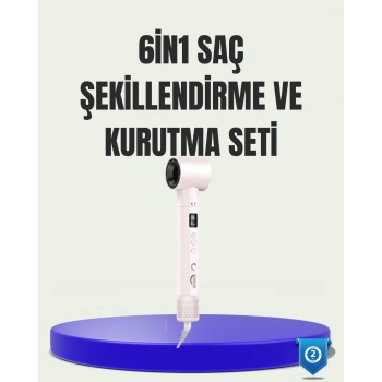 Nevamel® Çok Fonksiyonlu 6 Başlıklı Saç Kurutma ve Şekillendirme Seti