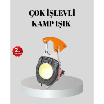 Nevamel Çok Fonksiyonlu Anahtarlık Fener – Güçlü LED Işıklı Şarjlı Düdüklü ve Tornavidalı Mini El Feneri