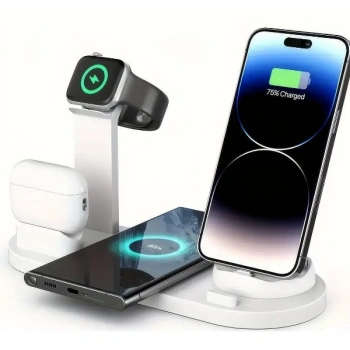 Nevamel Çok İşlevli Şarj İstasyonu Beyaz Renk