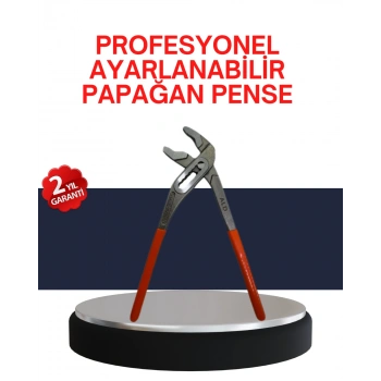 Nevamel® Dayanıklı Çelik Papağan Pense Ergonomik Yalıtımlı Sap
