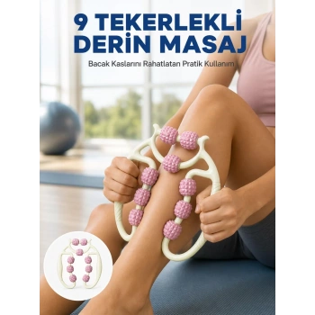 Nevamel® Dayanıklı Plastik Kas Masaj Rulosu Selülit Karşıtı