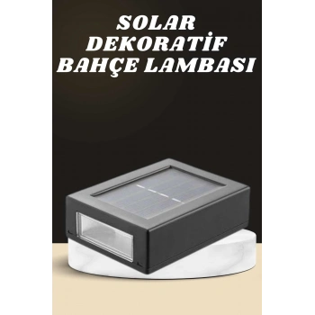 Nevamel Dekoratif Duvar Lambası Solar Güneş Enerjili Bahçe Aydınlatması