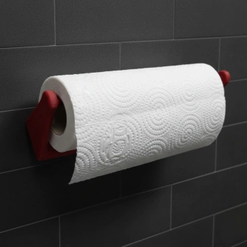 Nevamel® Dekoratif Kırmızı Kağıt Havlu Tutucu Duvar Askılı Model