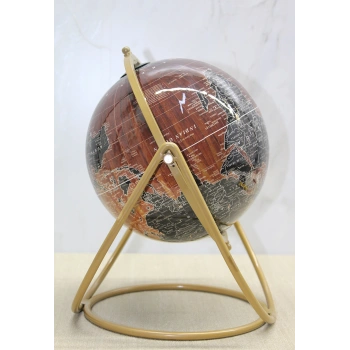 Nevamel® Dekoratif Metal Standlı Dünya Küre - Model 1