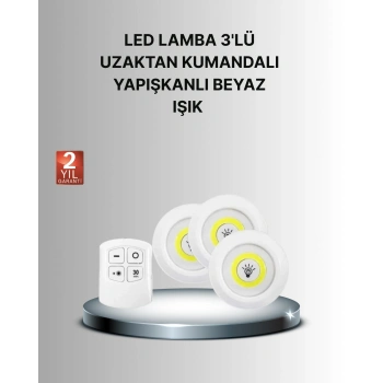 Nevamel Dekoratif ve Pratik 3’lü Kumandalı Spot LED Aydınlatma