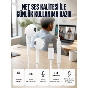 Nevamel® Derin Bas ve Net Ses Özellikli Kulak İçi Kulaklık Yeni Nesil