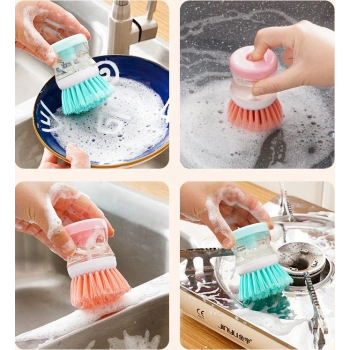 Nevamel Deterjan Hazneli Bulaşık Yıkama Fırçası