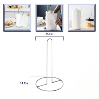 Nevamel Dik Kağıt Havluluk Krom Renk