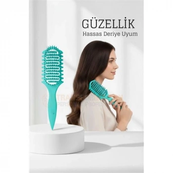 Nevamel® Doğal Antistatik Hava Yastıklı Saç Fırçası - Dolaşık Saç Açıcı Tarak