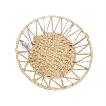 Nevamel Doğal Örgü Yuvarlak Sepet