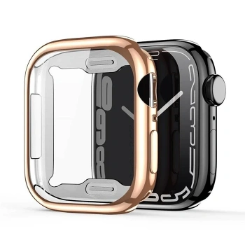 Nevamel Dux Ducis Samo Series Apple Watch 45mm için Soft TPU Full Koruma Ultra İnce Silikon Kılıf-(5775)
