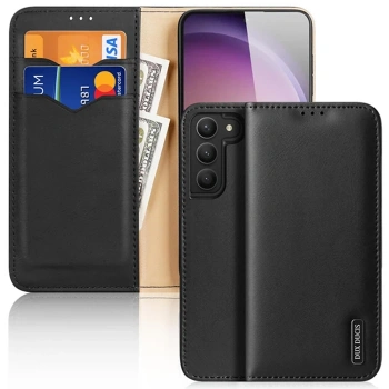 Nevamel Dux Ducis SM Galaxy S23 Kılıf Mıknatıslı Cüzdanlı Deri Kılıf Hivo Series-(5775)