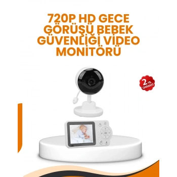 Nevamel® Ebeveyn Kontrollü 2.8 İnç Bebek Monitörü Güvenli İzleme