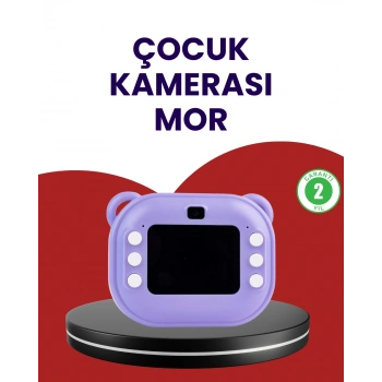 Nevamel® Eğlenceli Şipşak Çocuk Kamerası – Oyun Müzik ve 18 Efektli Anında Baskı