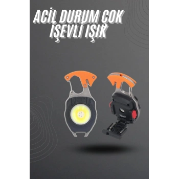 Nevamel El Feneri LED Anahtarlık Çok Fonksiyonlu Mini Çakmak Özellikli