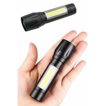 Nevamel EL Feneri Uzun Menzilli Usb Şarj Edilebilir Kamp Lambası